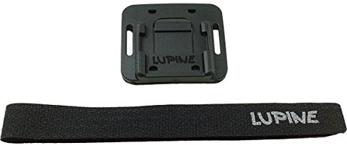 Lupine Helmhalterung Piko/Blika Frontclick, Unisex, Erwachsene, Schwarz, glatt