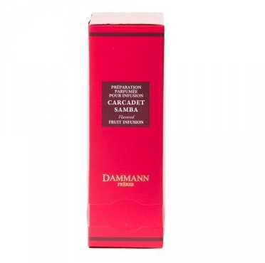 Dammann Frères CARCADET SAMBA Fruit Infusion – 24 Einzelbeutel
