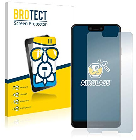 BROTECT Schutzglas für Google Pixel 3 XL Schutzfolie Panzer Folie Glas Displayschutz Made in Germany [Kratzfest 9H, Anti-Fingerprint,Transparent]