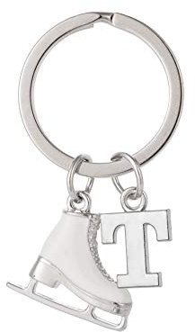 cooltime Modische Accessoires Schlittschuhe Schlüsselanhänger für Frauen Mädchen (T), weiß, 38