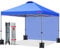 MasterCanopy 2 x 2 m Pop up Pavillon Faltpavillon Festzelt Partyzelt mit 1 Seitenwand/Seitenteil für Markt, Garten, Hof, Blau