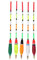 Keenso Angelschwimmer Bobber, 5 STK. Angelposen Balsaholz Bunt Angelschwimmer Angeln Bissanzeige Angelzubehör und Schwimmerset(5+2g)