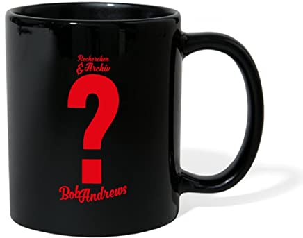 Spreadshirt Die Drei Fragezeichen Bob Andrews Kostüm Tasse Einfarbig, One size, Schwarz