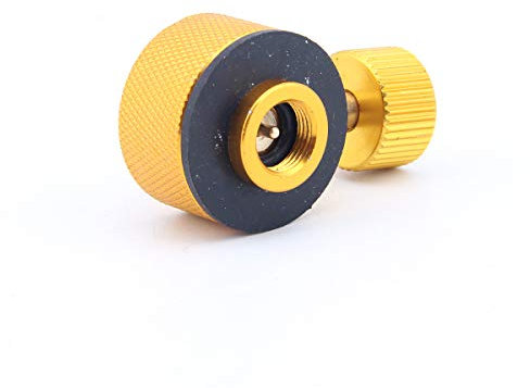 Gas Refill Adapter, Gas Convertor, Flat Fuel Canister Refill Adapter, Camping Fuel Canister Adapter for Nozzle Bottle Type Butane Canister/Lindal Valve Canister