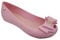 IVACHY Womens Jelly Ballet Shoes, Bow Details Slip-On Flats, Comfy Ladies Casual Wear Every-Day Closed Toe Ballerina Pumps Pink