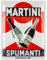 Nostalgic-Art Retro Blechschild, 30 x 40 cm, Martini – Spumanti – Geschenk-Idee als Bar-Zubehör, Original Lizenzprodukt (OLP), aus Metall, Vintage Design, Blechschilder Sprüche