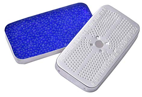 Vecksoy Indicating Silica Gel Dehumidifier Desiccant, Reusable Absorber Orange/blue Desiccant Canisters, Orange Blue Bead Tin For Car, Closet, Cabinet, Bag, Storage Box