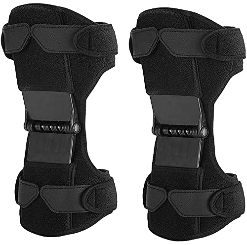 Klettern Knie Booster,Kniebandage,Booster Feder KniestüTze StüTze FüR Bergsteigen Hocken Wandern Sports(1Paar),4spring