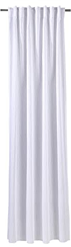 Verdi Schlaufenbandschal Bea 140x245 cm Weiß Längsstruktur
