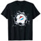 Luxemburg Fußball in Rissiger Wand Luxemburg Flagge Sport T-Shirt