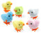 XiXiRan Ostern Aufzieh Huhn Spielzeug, 6 Stück Huhn Spielzeug Geschenk Geht für Kleine Junge Und Mädchen, Osterdeko Küken, küken Spielzeug Oster, Osterkorb Füllstoffe (Zufällige Farbe)