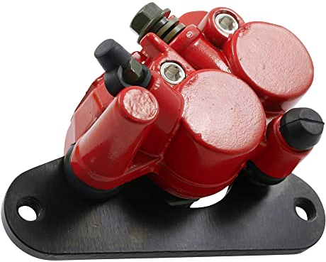 VANEZ Bremssattel Bremszange rot kompatibel für Sym Fiddle 2, Jet SportX R SR, Orbit 1 50 125, Orbit 2