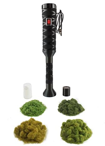 WWScenics Pro Grass Detailer Static Grass Applicator Starter Kit - Railway Modelling Diorama Flocking Machine