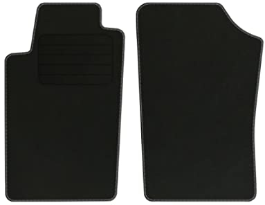 Velourmatten für Peugeot 206 Bj. 1998-2012 Basic VORNE Mit Absatzschoner Passform Neu Veloursfussmatten Automatten