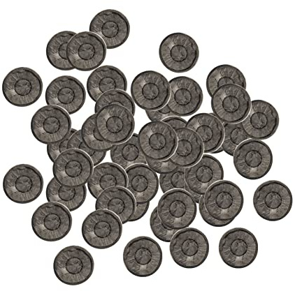 ISAKEN 50 Pezzi Vassoio per Piantine, Torba in Dischetti per la Coltivazione di Piante, Blocco di Nutrizione per Giardino Piante Fiori Verdure, Regali di Giardinaggio (30mm)