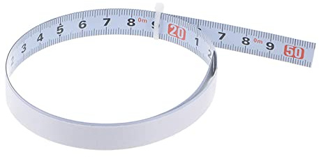 sourcing map 50cm Selbstklebendes Maßband Metrisch Klebeband Weiß | links-nach-rechts ablesbar