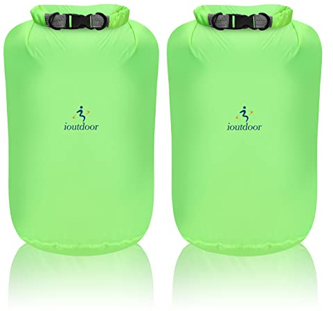 Wasserdicht Tasche - 2 Stück 10L/20L/40L/70L Dry Bag Set, Leicht Outdoor Trockener Sack Wassersport Säcken, Sicherheitsverschluss, für Kayaking Boots-Ausflug Kanu/Fischen/Schwimmen (Grün, 70L*2)