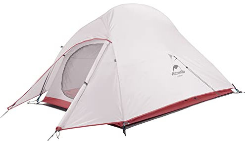 Naturehike Cloud Up 2 Camping Zelt für 2 Personen Wasserdichtes und Winddichtes Ultraleichtes Zelt für Outdoor-Aktivitäten Trekking (Grau)