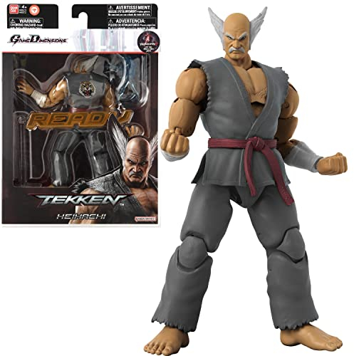 BANDAI - Tekken - Actionfigur 17 cm - Heihachi Mishima Game Dimensions - Offizielle Lizenz - Gelenkfigur Heihachi Tekken - 40672