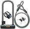 Via Velo Bike U Lock with Cable | Pro U Lock 20CrMnTi Steel Anti-Theft Lock with Bracket and 1.2m Cable and Sold Secure Gold Approval for Road, Mountain, Electric, Folding Bikes and Electric Scooters