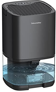 Lisher Deumidificatore e purificatore d'aria 2 in 1 per la stanza per la cucina, assorbitori di umidità muti asciutti, presa UE