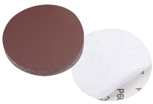CoCud PSA Sanding Discs, 5 Inch Dia 600 Grits, Self Adhesive Sticky-Back Sandpaper - (Applications: for Woodworking Metal Finishing), 15-Pieces