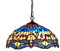SnamicE Hängende Hängelampe im Tiffany-Stil, Buntglas, 40,6 cm breite Lampenschirme, handgefertigte Vintage-Dekoration, Hängelampe für Küche, Esszimmer, Geschenk