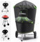 UIRWAY Copertura per barbecue da esterno Copertura per barbecue - Copertura per barbecue a gas rivestita in argento Oxford 420D Copertura per barbecue impermeabile per esterno φ77*90cm