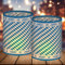 12 Windlicht Tischdeko Oktoberfest, Oktoberfestdeko, Bayrische Deko Blau, Bayern Deko Oktoberfest Set, Tisch Deko Oktoberfest Party, Geeignet für Teelichter oder Kerzen