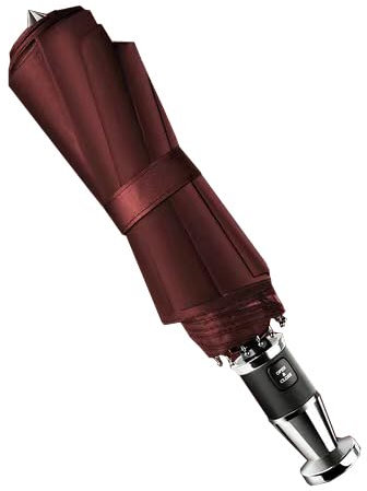 WEQTYSAB Auto Regenschirm, für Hyundai i10 i-10 / i10 N Line 2000-2023 2024 Sturmfest Reise Winddichte Auf-Zu-Automatik Taschenschirm Tragbarer Taschenschirm,B