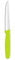 HENDI Cuchillo para cortar y rebanar tomates, hoja dentada, cuchillo tomatero, cuchillo de cocina, 214x20x(H)10mm, acero inoxidable, PP, verde