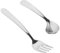 FRCOLOR Cuchara Ergonómica Adulto Cuchara Inoxidable Utensilios Curvos Autoalimentación