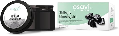 Osavi Shilajit Himalaya - 25g | Naturharz (Asphaltum punjabianum) aus dem Himalaya | Standardisiert auf Fulven- und Huminsäuren | Aus dem Karakorum und Zanskar Gebirge | Mit Messstab