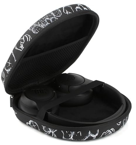 Taoricen Protective Case Compatible with Sony WH-1000XM3/XM4/XM5, JBL Tune 670 NC Headphones, Headphone Accessories EVA Hardshell Storage Bag, Travel Protection Waterproof Bag (Black)