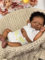 Anano 45CM Schwarzes Reborn Baby Mädchen Puppe Vollsilikon Lebensechte Babypuppen Wie Echt Afrikanisch-Amerikanische Echte Baby Puppe Silikonpuppe (18-FBBD-SILIKON-MÄDCHEN-Weiss)
