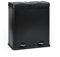 EVRE 60 Litre Stainless Steel Recycling Pedal Bin 2 x 30 L Compartments with Removable Inner Buckets and Handles for Waste Separation Recycling Trash Can (Black)