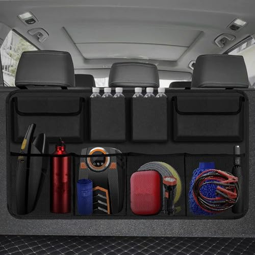 CWYLF Kofferraum Organizer Auto für VW T5 T6 T6.1 California Multivan Transporter T7 Multivan, Aufbewahrungstasche für Den Kofferraum Auto-Organizer Hänge-Organizer für Den Rücksitz