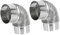 2Pcs Stainless Steel Flue Pipe for Gas Water Heater Venting for Hot Tents Hammock Tents Rvs Easy to Install Robust Construction