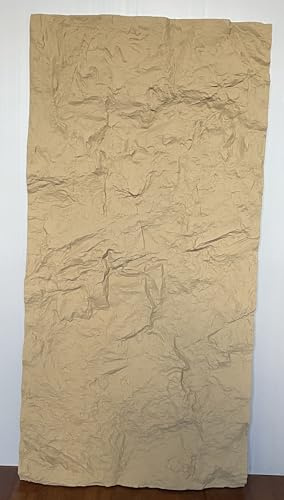 3D Pu Stone Wall Panels for Interior Decor, Modern 3D Wall Panels - Faux Stone Look Wainscoting, Imitation Stone Rock Wall Paneling (1, Sand Rockwall)
