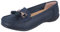 Jo & Joe Ladies LR Nautical Loafer Flatform Shoes Navy UK 6