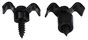 FLEOR 1 Paar Metall String Tree Guide Retainer Schwarz für E-Gitarre Bass Ersatz