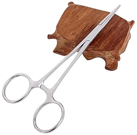 WUWYOUWL Pinza emostatica, Forbici per Animali Domestici in Acciaio Inossidabile Cane Gatto, Orecchie, Fermagli per Capelli, Strumento Forbici da Pesca