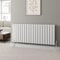 DuraTherm® 600 x 1444mm White Horizontal Designer Radiator Double Column Flat Panel Modern Central Heating Panels Bathroom Radiators