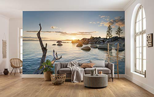 Komar Vlies Fototapete FINAL LIGHT | Tapete, XXL, Dekoration, Natur, Landschaft, Schlafzimmer, Wohnzimmer, Büro, Flur | Größe 450 x 280 cm (Breite x Höhe) |SHX9-032