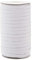 Cheriswelry bande élastique blanche 3/8 plat tressé cordon élastique boucle d'oreille corde sangle pour la couture bricolage oreille cravate artisanat faisant, environ 90~100 mètres
