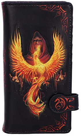 Nemesis Now Anne Stokes Phoenix Rising Mythical Bird Porte-Monnaie en polyuréthane Noir 18,5 cm