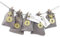 Frau WUNDERVoll® Stoff Adventskalender zum Befüllen Schneeflöckchen grau Stoffbeutel, Ziffern gold/Weihnachten Beutel Säcke Säckchen Stoffsack Baumwolle Geschenkbeutel kinder Kinderadventskalender