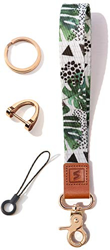 SENLLY Armband Schlüsselanhänger Kurz, Originellem Musterdesign Schlüsselband für Schlüssel