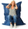 LIVEDECO - Pouf Géant XL 160 x120 cm Intérieur et Extérieur, Déhoussable, Salon, Jardin, Bleu Marine BiG52