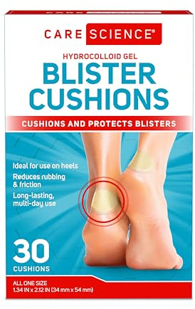 Care Science Hydrocolloid Blister Cushion, Gel Bandages, 30 Count